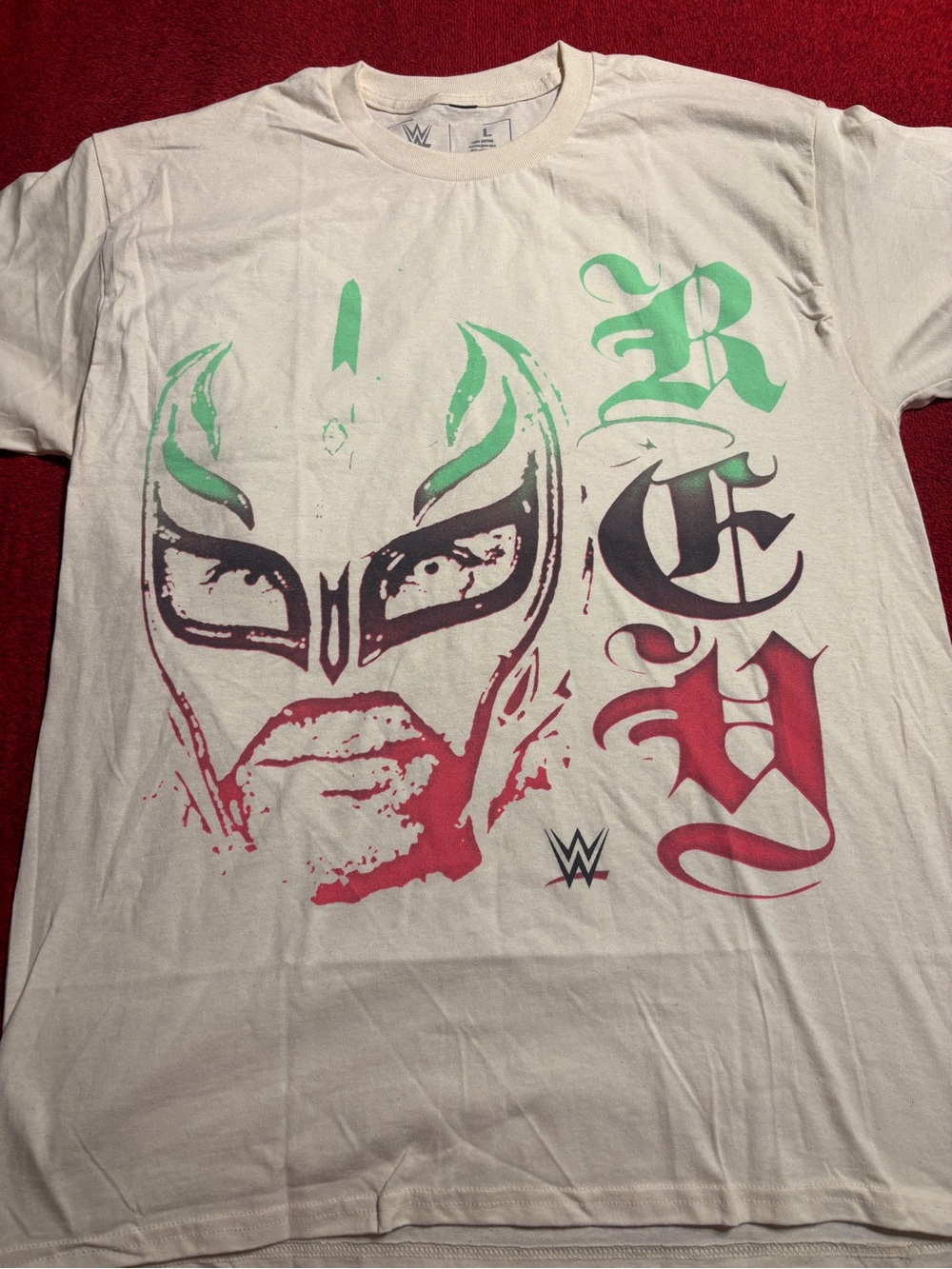 WWE Rey Mysterio 619 Graphic Tee - White Greatest Mask of all time . Men’s Large